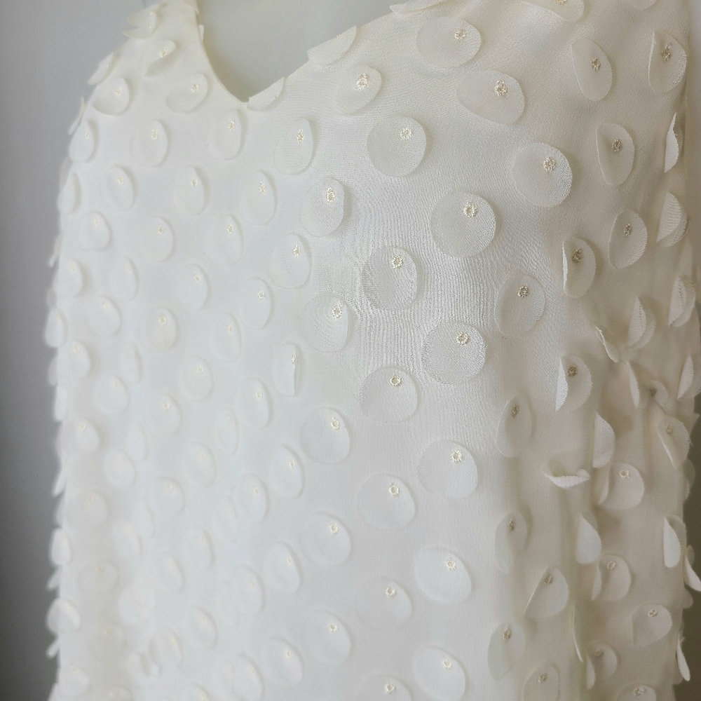 Zimmermann Wild Botanica Textured Dot Cami Top Off White Ivory 0 - Picture 6 of 11